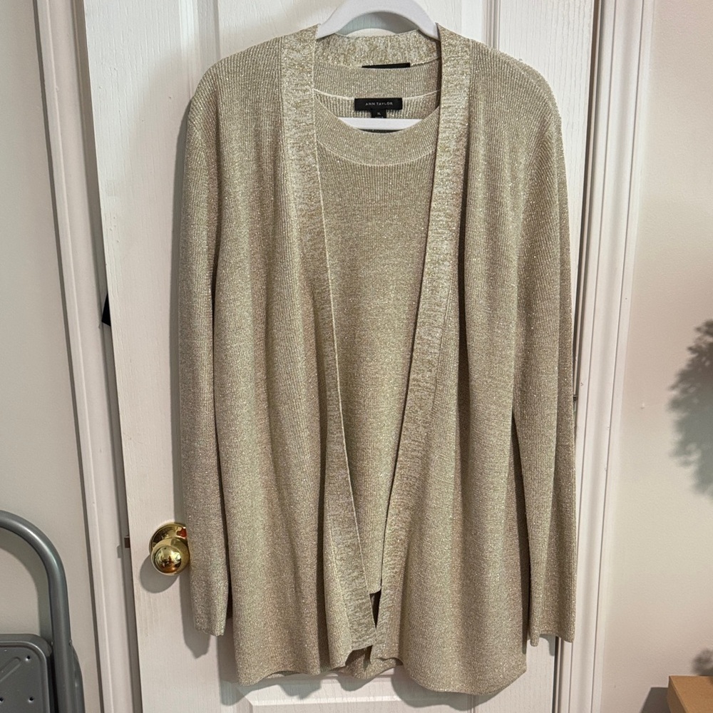 Ann Taylor Cardigan Set